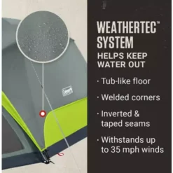 Coleman Skydome 8 Person Camping Tent -Coleman Sales Store 07650116798 3