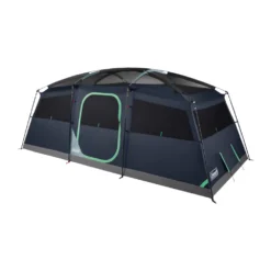 Coleman Sunlodge™ 10-Person Camping Tent, Blue Nights -Coleman Sales Store 10P20CABIN20CONVENTIONAL Blue20Nights 2 Front Angle Fly20Off Windows20Up 1