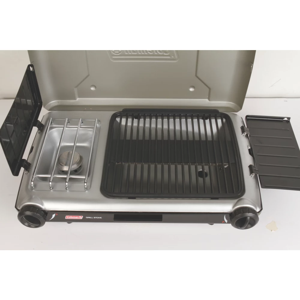 Coleman Deluxe Tabletop Propane 2-in-1 Grill/Stove, 2-Burner 4 Coleman Deluxe Tabletop Propane 2-in-1 Grill/Stove, 2-Burner - Image 4