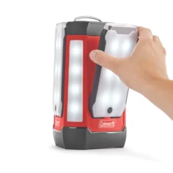 Coleman 3-panel 600 Lumen Lantern -Coleman Sales Store 2000032684 coleman multi panel expansion 3 panel lantern trio red straight on 4