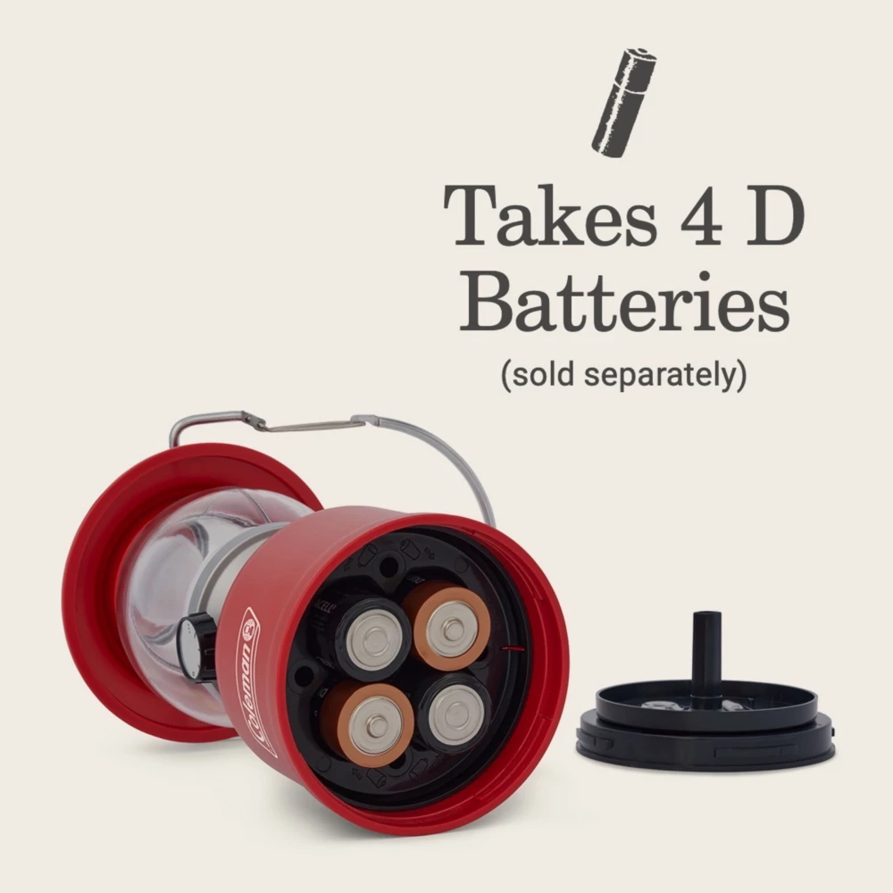 Coleman Classic 500 Lumens LED Lantern, Red 6 Coleman Classic 500 Lumens LED Lantern, Red - Image 6