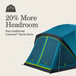 Coleman Skydome™ 4-Person Screen Room Camping Tent With Dark Room™ Technology 13 Coleman Skydome™ 4-Person Screen Room Camping Tent With Dark Room™ Technology -Coleman Sales Store 2155782 ATF5
