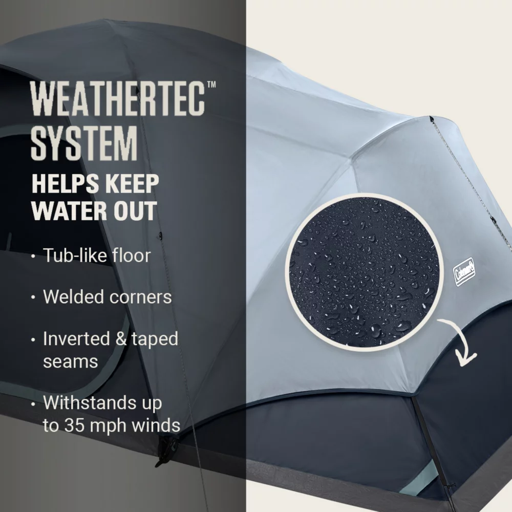 Coleman Skydome™ XL 8-Person Camping Tent With LED Lighting 4 Coleman Skydome™ XL 8-Person Camping Tent With LED Lighting - Image 4