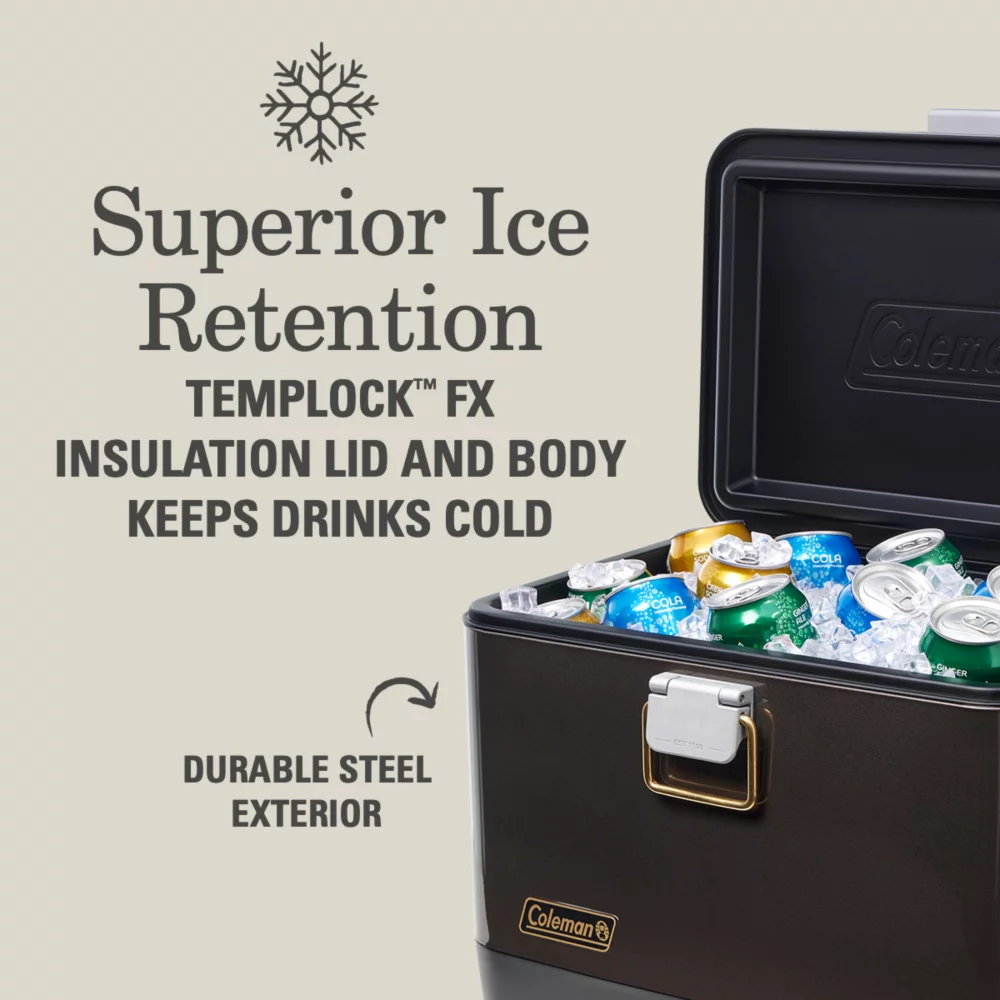 Coleman 1900 Collection™ 20-Quart Steel Belted® Cooler 3 Coleman 1900 Collection™ 20-Quart Steel Belted® Cooler - Image 3