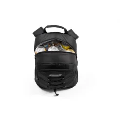 Coleman CHILLER™ 28-Can Soft-Sided Backpack Cooler -Coleman Sales Store Chiller 28 Soft Cooler With Liner Black 2158133 Straight on Open Propped 0003 v2