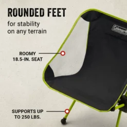 Coleman Mantis Space-Saving Full-Size Low-Profile Chair -Coleman Sales Store Coleman 2000037227 LowProfileChair ATF6