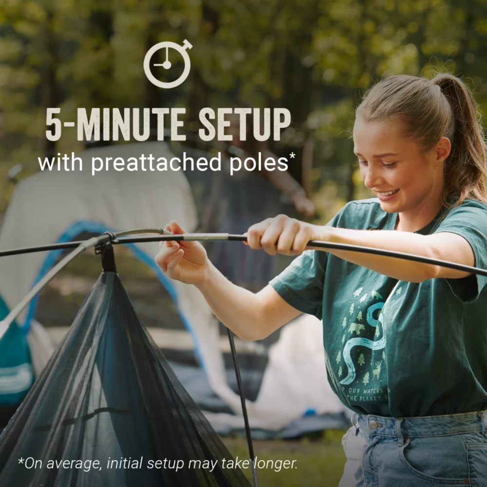 Coleman Skydome™ 8-Person Camping Tent With Screen Room, Rock Grey 2 Coleman Skydome™ 8-Person Camping Tent With Screen Room, Rock Grey - Image 2