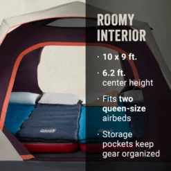 Coleman Skylodge™ 6-Person Instant Camping Tent, Blackberry 12 Coleman Skylodge™ 6-Person Instant Camping Tent, Blackberry -Coleman Sales Store Coleman 2000038278 Skylodge Instant 6P ATF5