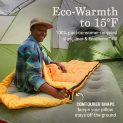 Coleman Arch Bay™ 15°F Big & Tall Sleeping Bag -Coleman Sales Store Coleman ArchBay SleepingBags 15F Daffodil BT ATF3