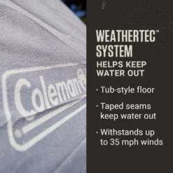 Coleman Blue Springs II™ 8-Person Camping Tent -Coleman Sales Store Coleman BlueSpringsTents 8P StormGray ATF2