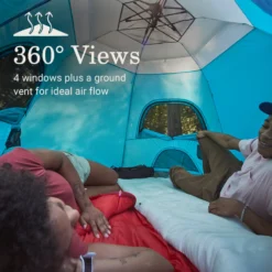 Coleman® Camp Burst™ 4-Person Camping Tent 10 Coleman® Camp Burst™ 4-Person Camping Tent -Coleman Sales Store Coleman CampBurstTents 4P ScubaBlue ATF4