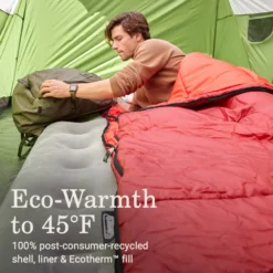 Coleman Flatlands™ 45°F Big & Tall Sleeping Bag -Coleman Sales Store Coleman Flatlands SleepingBags 45F Red BT ATF3