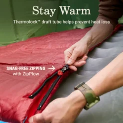 Coleman Flatlands™ 45°F Big & Tall Sleeping Bag -Coleman Sales Store Coleman Flatlands SleepingBags 45F Red BT ATF4