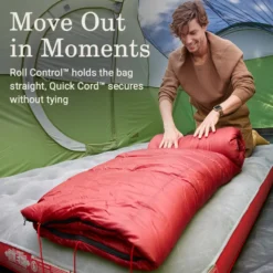 Coleman Flatlands™ 45°F Big & Tall Sleeping Bag -Coleman Sales Store Coleman Flatlands SleepingBags 45F Red BT ATF5