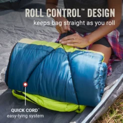 Coleman Kompact™ 40°F Big & Tall Contour Sleeping Bag -Coleman Sales Store Coleman SleepingBagContour40D Space ATF6