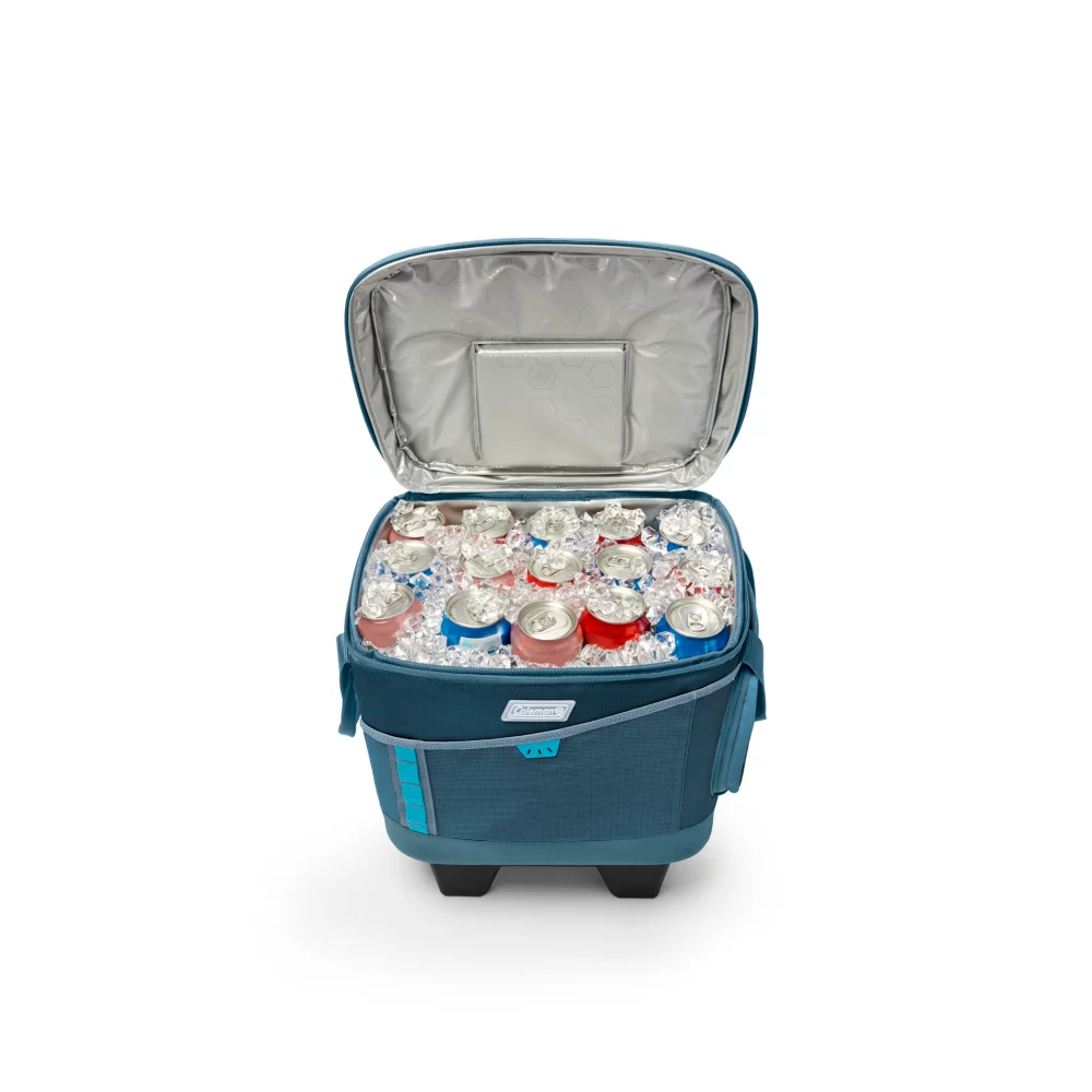 Coleman SPORTFLEX™ 42-Can Soft Cooler With Wheels, Ocean 3 Coleman SPORTFLEX™ 42-Can Soft Cooler With Wheels, Ocean - Image 3