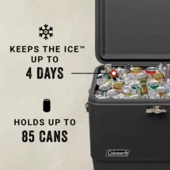 Coleman Reunion™ 54-Quart Steel Belted® Matte Cooler, Midnight -Coleman Sales Store Coleman SteelBelted Midnight ATF6