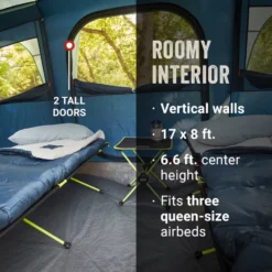 Coleman Sunlodge™ 10-Person Camping Tent, Blue Nights -Coleman Sales Store Coleman Sunlodge 2000037536 10P BlueNights ATF3 2