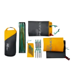 Coleman PEAK1™ 3-Person Backpacking Tent​ -Coleman Sales Store Peak1 BackpackingTent 2P Overhead Bag Contents 0003 v3 1 1