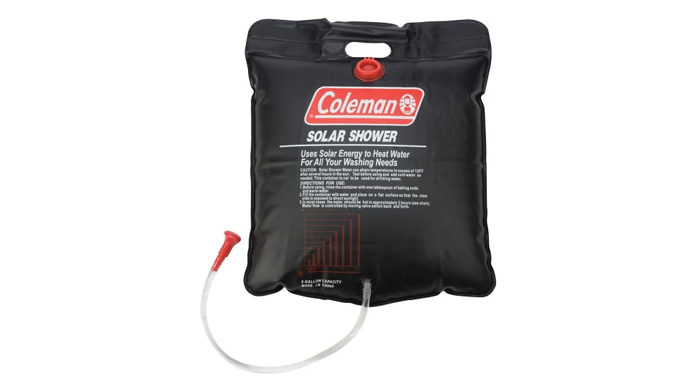 Coleman 5-gallon Solar Shower W/ On/off Shower Valve Head 1 Coleman 5-gallon Solar Shower W/ On/off Shower Valve Head