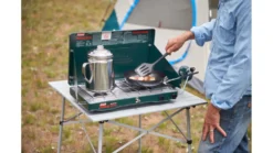 Coleman Classic 2 Burner Propane Portable Stove -Coleman Sales Store opplanet coleman classic 2 burner propane portable stove 20k btu 2000037883 usage 3