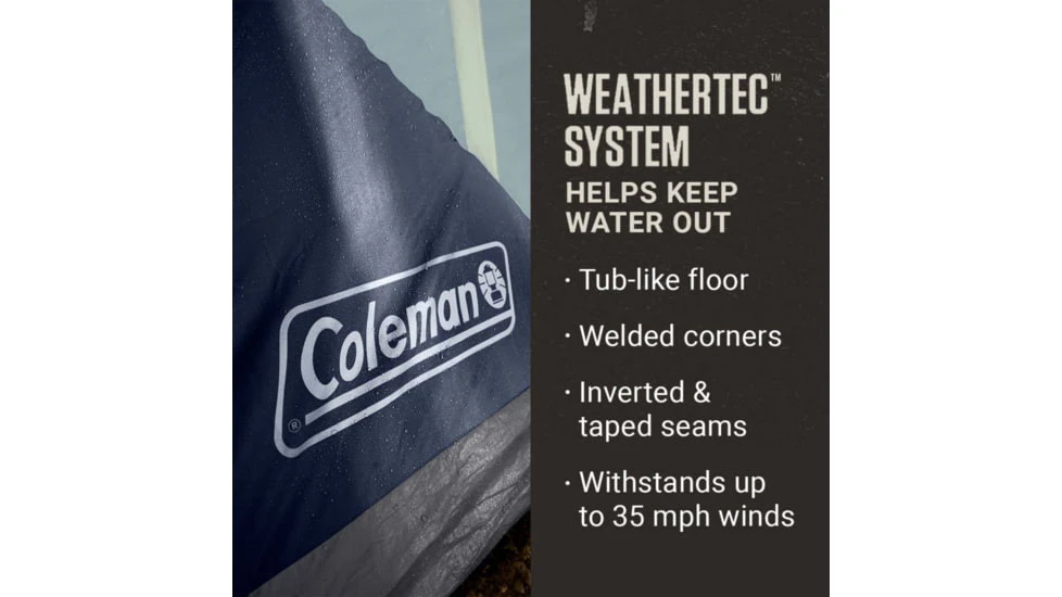 Coleman Skydome Tent 10 Person Blue Nights 5 Minute Setup 4 Coleman Skydome Tent 10 Person Blue Nights 5 Minute Setup - Image 4