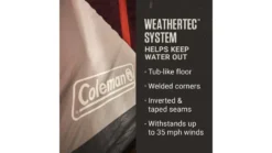 Coleman Skylodge Tent 10 Persn Blackberry W/screen Room -Coleman Sales Store opplanet coleman skylodge tent 10 persn blackberry w screen room av 3