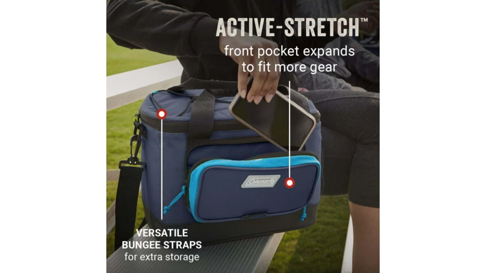 Coleman Soft Cooler Xpand 16 Can Cooler Blue Nights 2 Coleman Soft Cooler Xpand 16 Can Cooler Blue Nights - Image 2